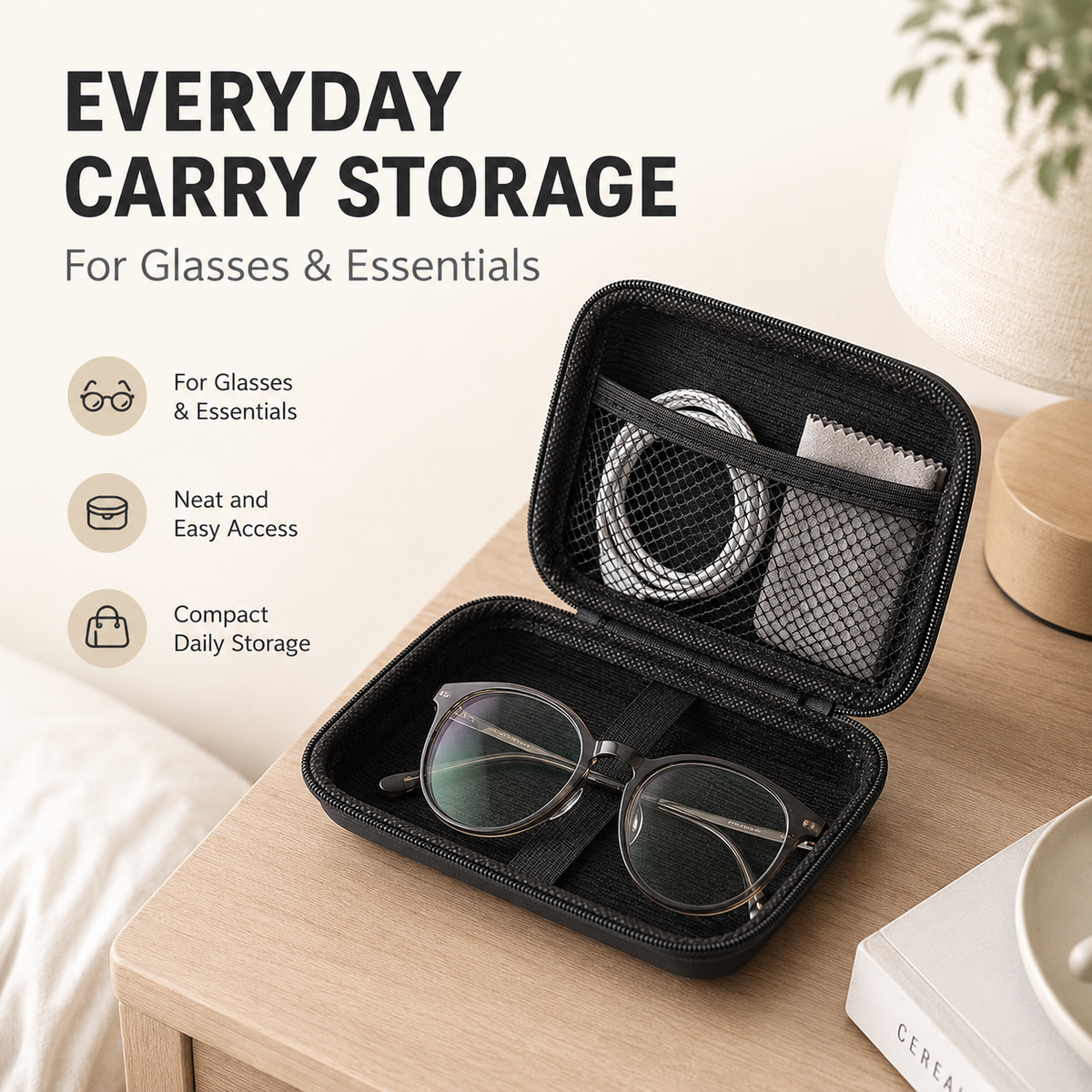 EVA Hard Shell Organizer Case – Compact Protective Storage