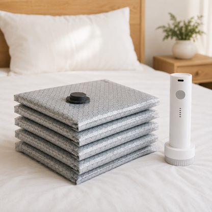 Portable Vacuum Storage Bags with Electric Pump