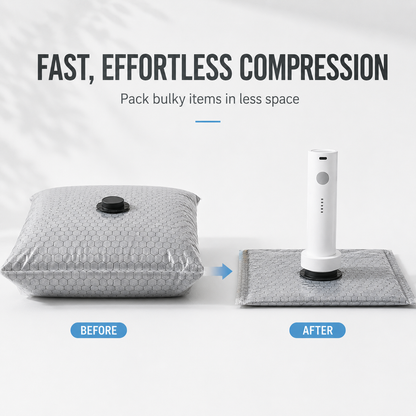 Portable Vacuum Storage Bags with Electric Pump