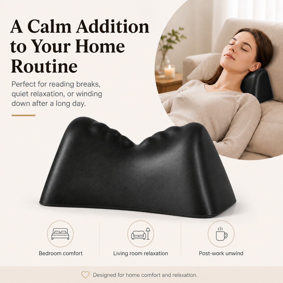 Ergonomic Neck Support Pillow for Home Relaxation