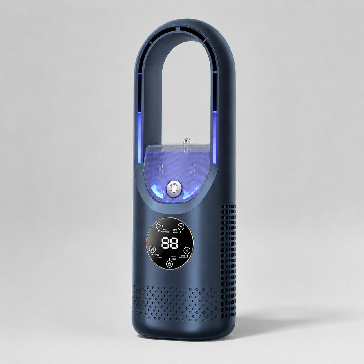 Portable Bladeless Humidifier Fan with Cooling Mist & 6 Speeds