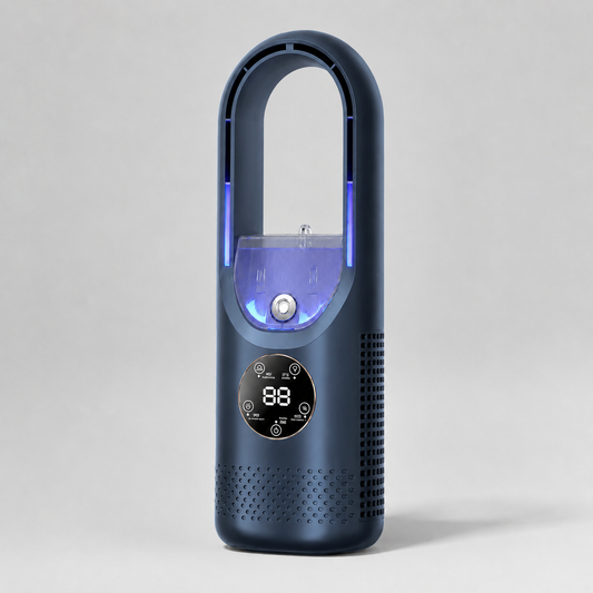 Portable Bladeless Humidifier Fan with Cooling Mist & 6 Speeds