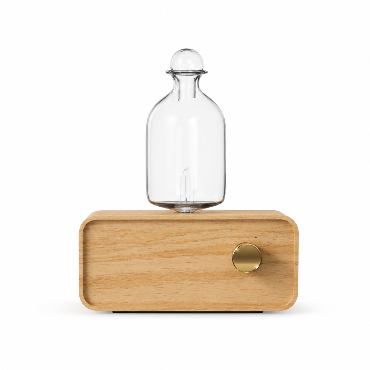 Rechargeable Waterless Essential Oil Diffuser – Glass & Wood Design